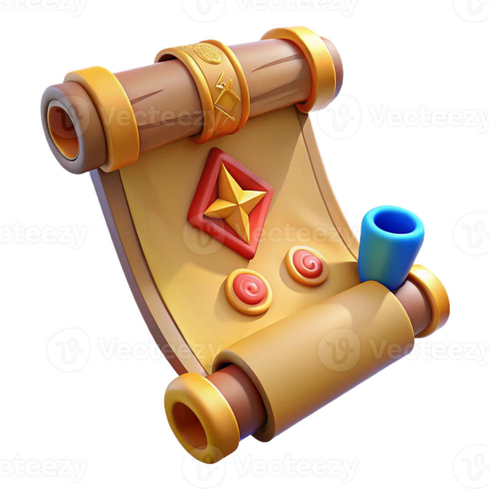 Mysterious artifact with runic designs png