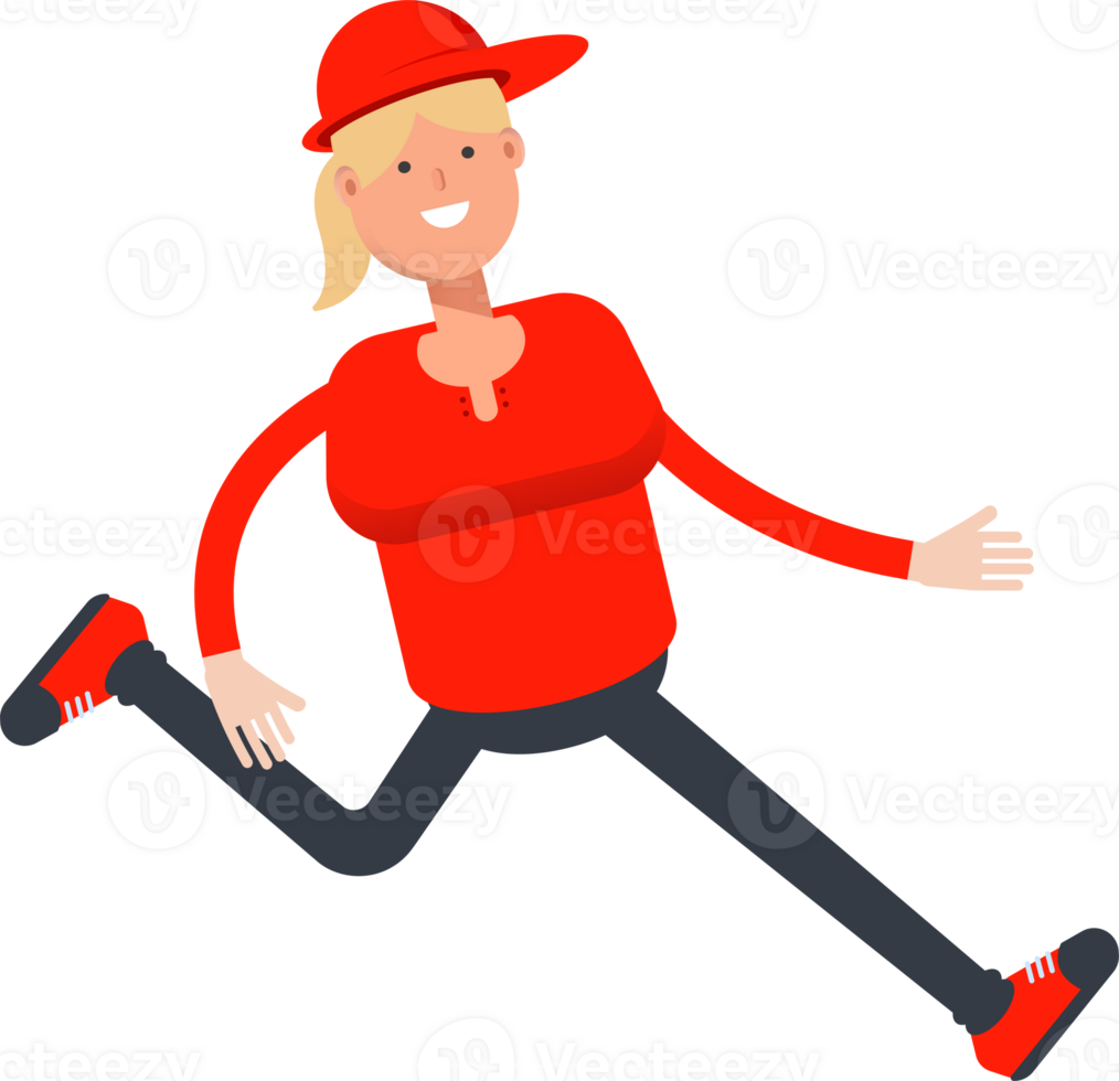 Girl Character Walking png