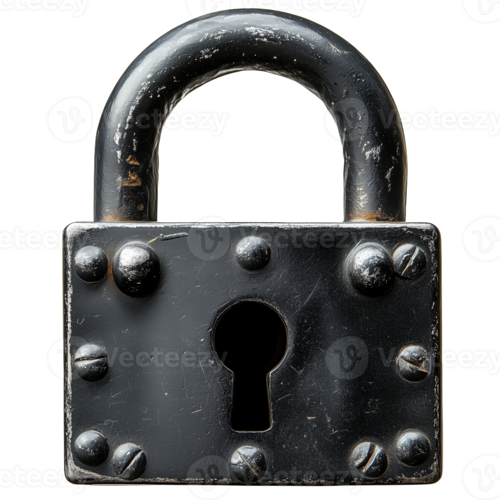 Sturdy Padlock for Reliable Security and Protection Needs png