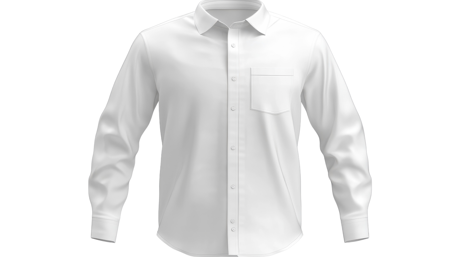 A white shirt on a black background png