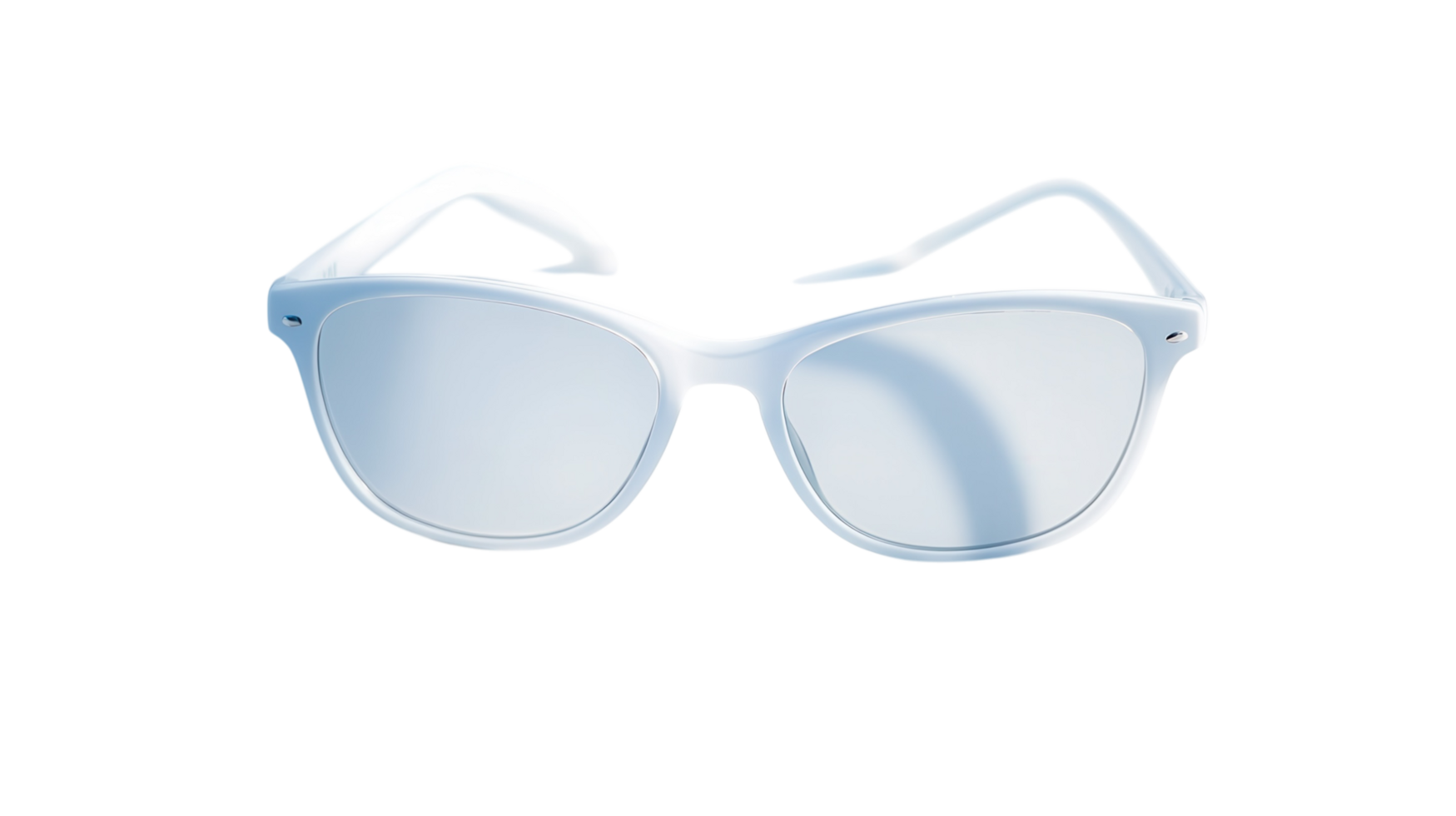 Stylish white sunglasses perfect for summer outings at the beach or outdoor events png