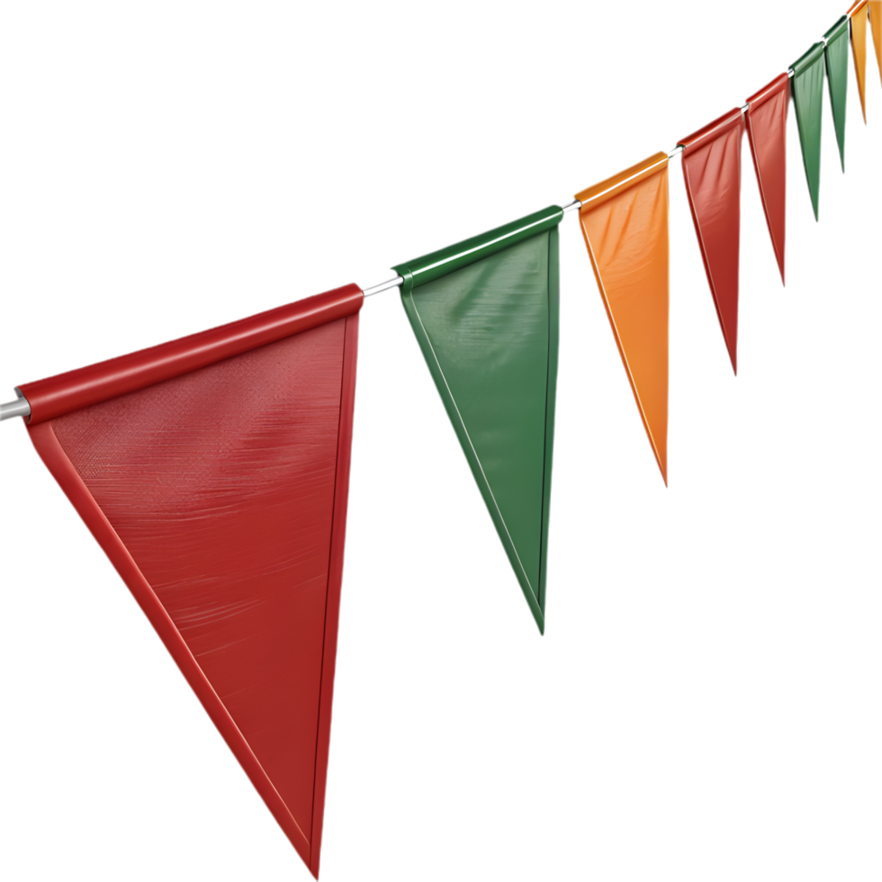Triangular pennant clipart for vibrant party designs and decorations. . png