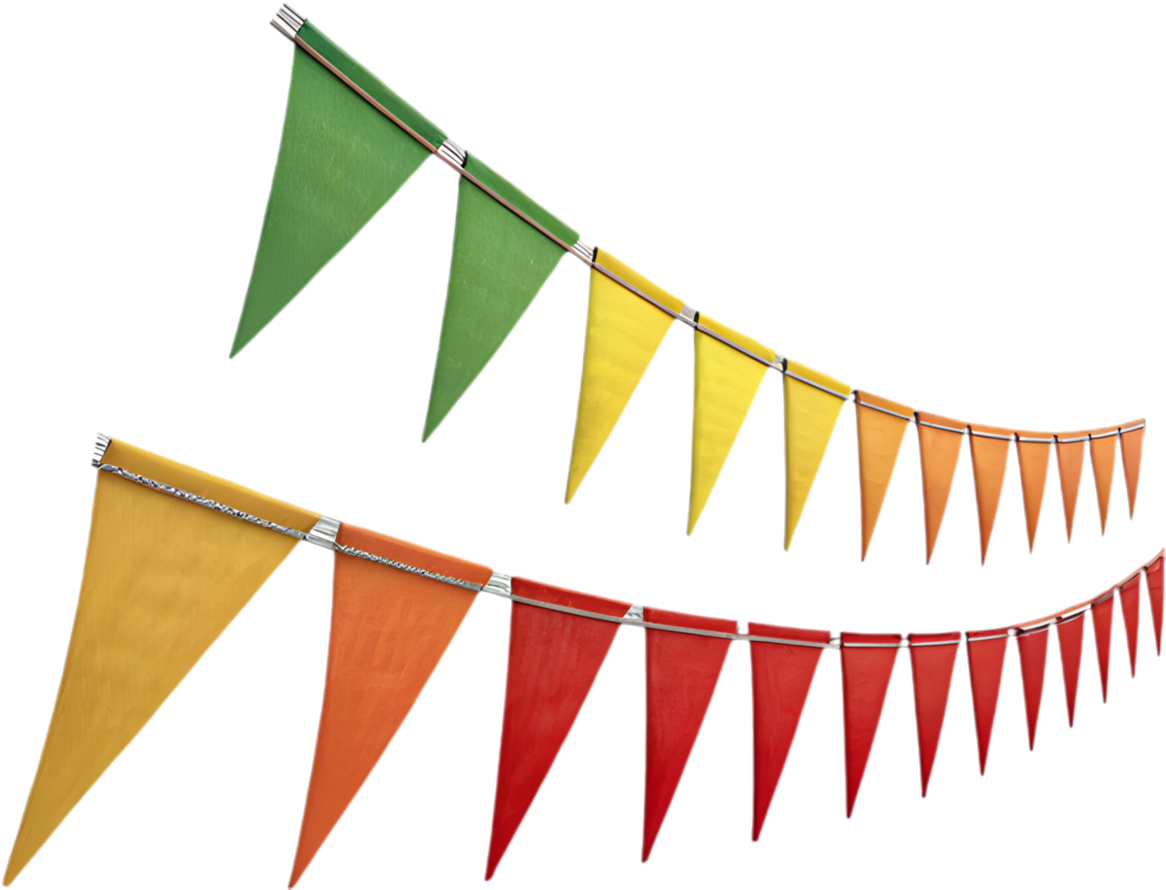 Colorful triangular pennant clipart for all your festive projects. . png