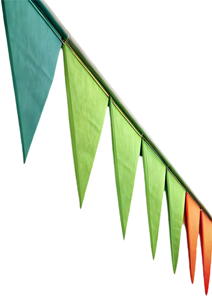 Festive triangular pennant clipart to add charm to your designs. . png