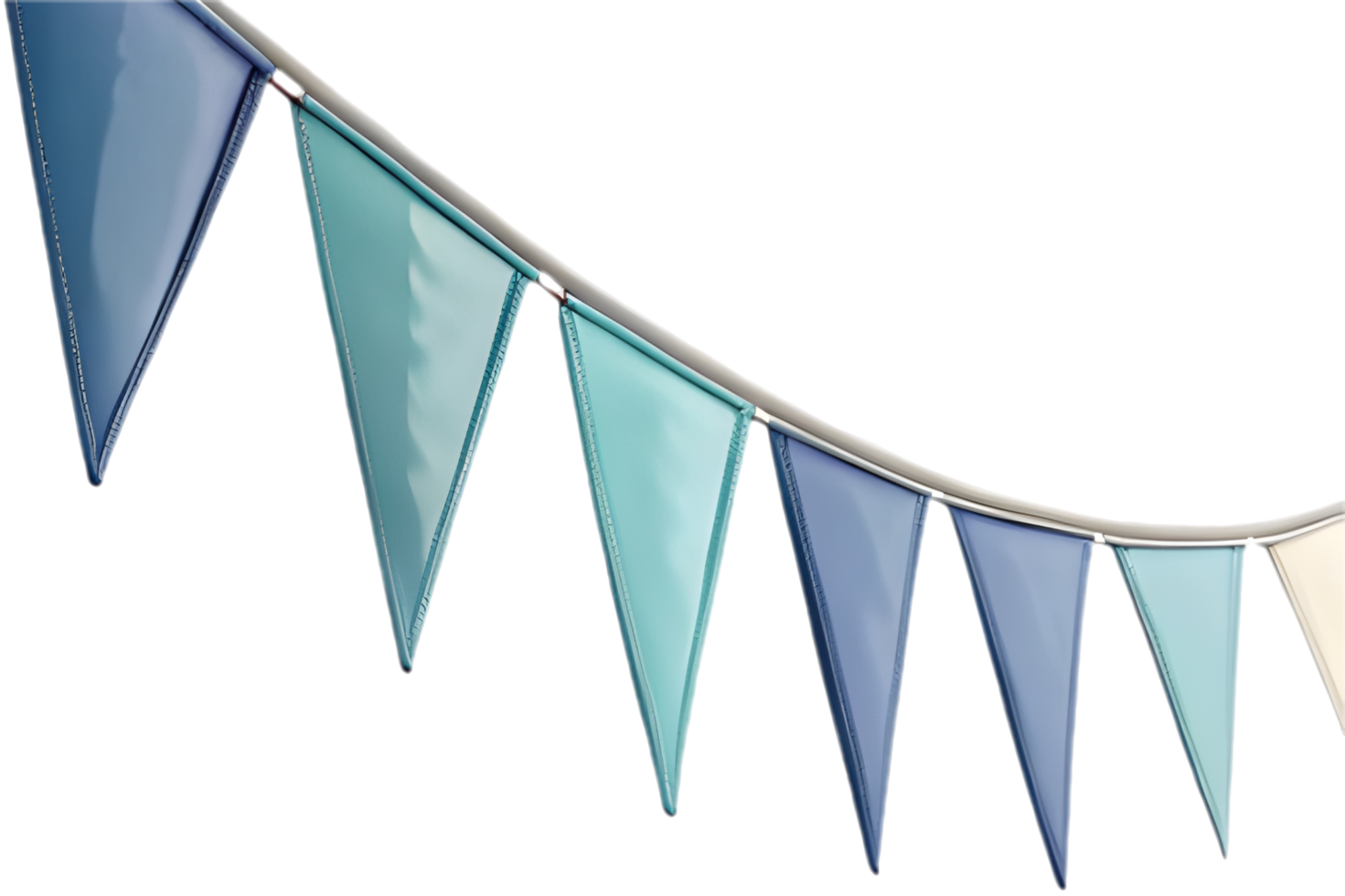Celebrate with vibrant triangular pennant clipart for joyful occasions. . png