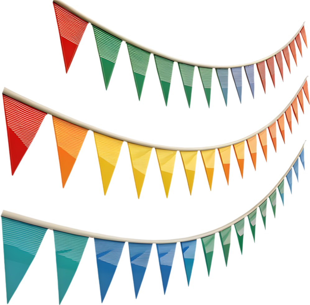 Triangular pennant clipart for exciting and colorful event decorations. . png