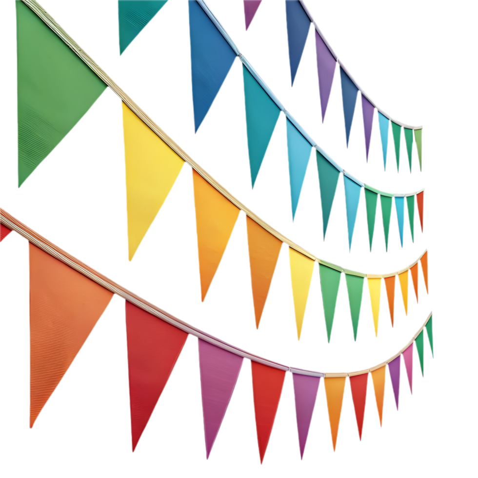 Triangular pennant clipart for all your lively and bright event designs. . png