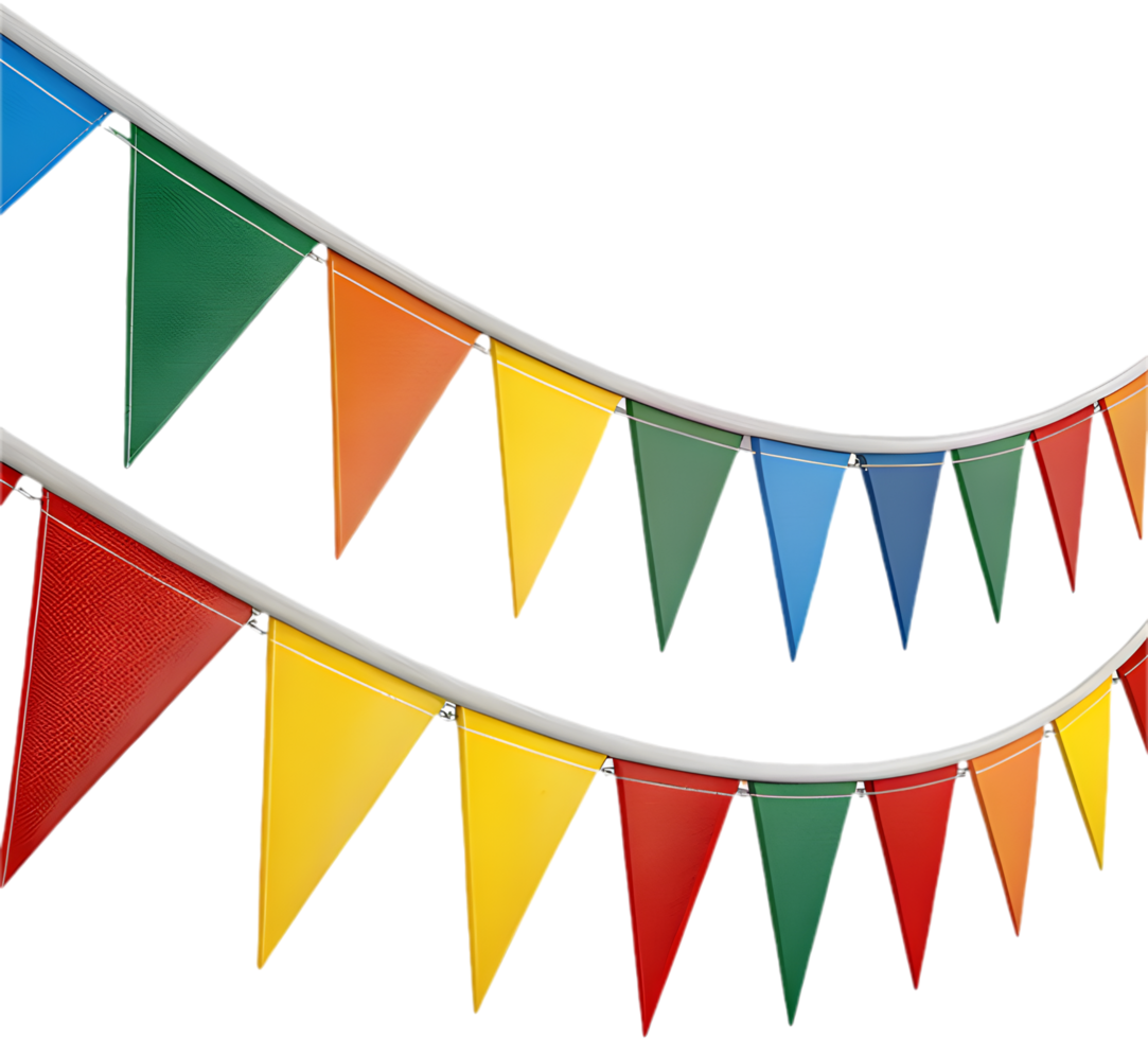 Triangular pennant clipart for bringing fun and color to celebrations. . png