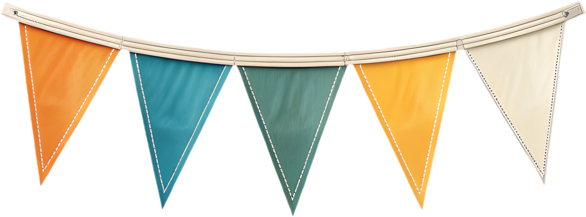 Colorful triangular pennant clipart to create a festive celebration vibe. . png