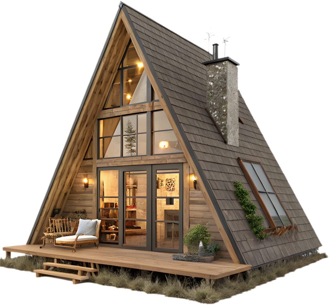 Retro vintage house clipart perfect for adding a nostalgic touch. . png