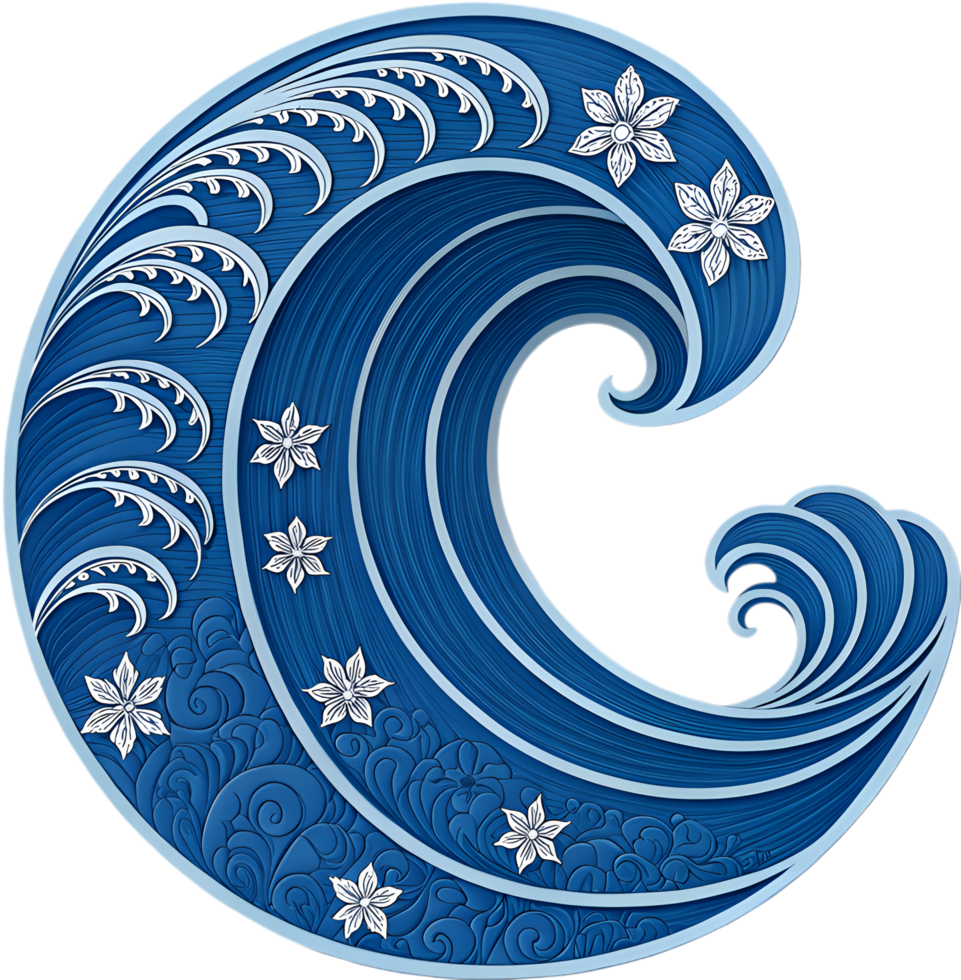 Elegant and innovative wave logo for company branding and identity. . png