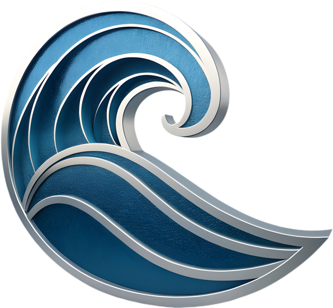 Stylish wave logo with a modern and artistic brand look. . png