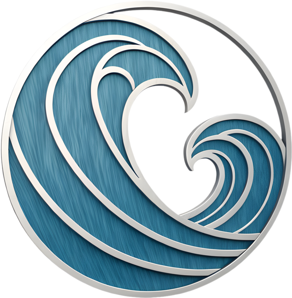Elegant wave logo design for modern branding and company image. . png