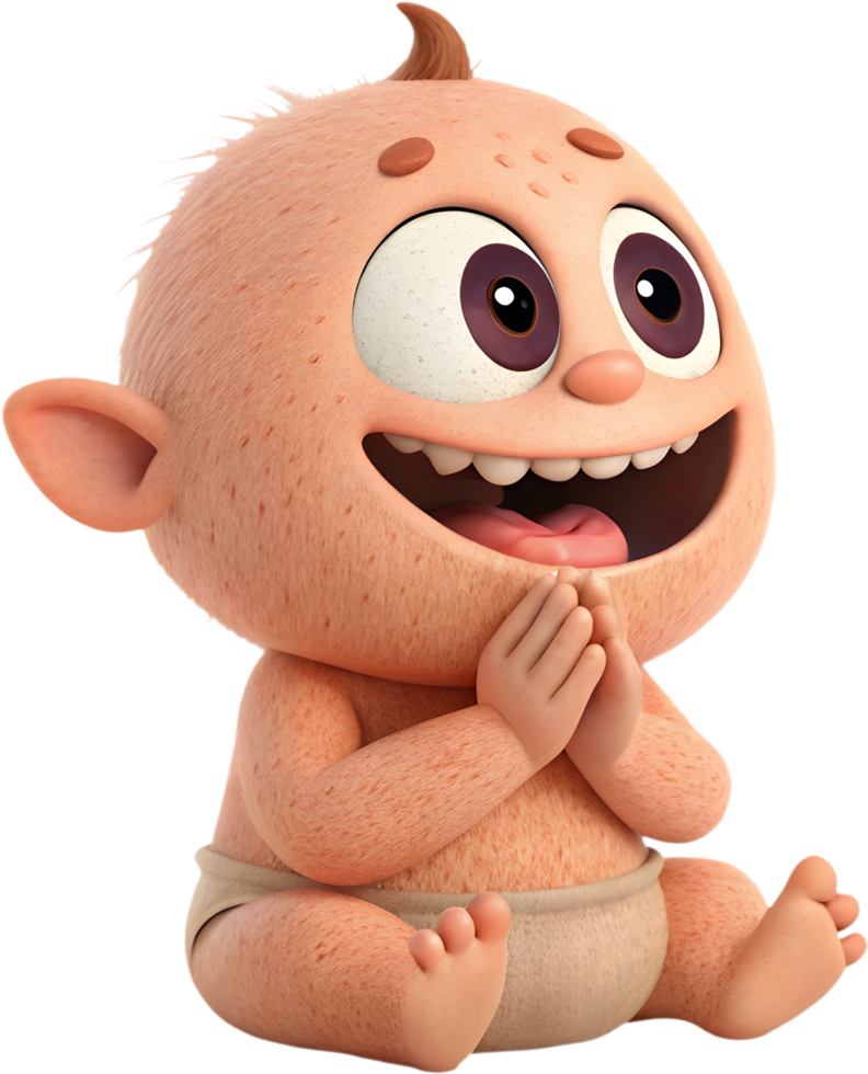 Baby monster clipart perfect for kids-themed graphic designs. . png