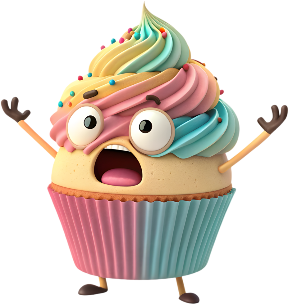 Cheerful Cartoon Food Characters for Fun and Playful Clipart Designs. . png