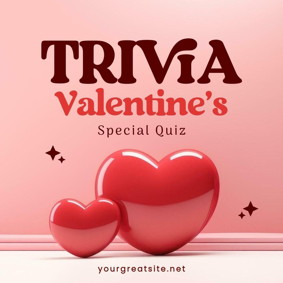 Trivia Valentine Instagram Post template