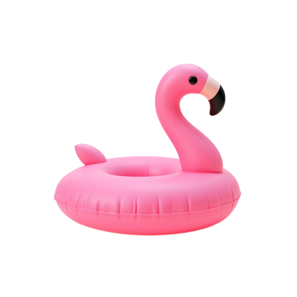 Pink Flamingo Pool Float Summer Fun Inflatable Ring png