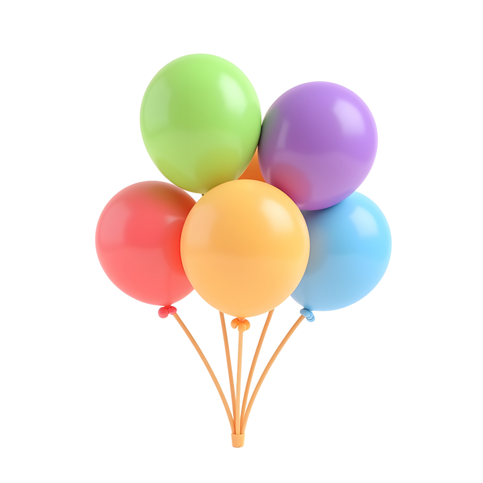 Colorful Balloons Bunch Party Decoration Image png
