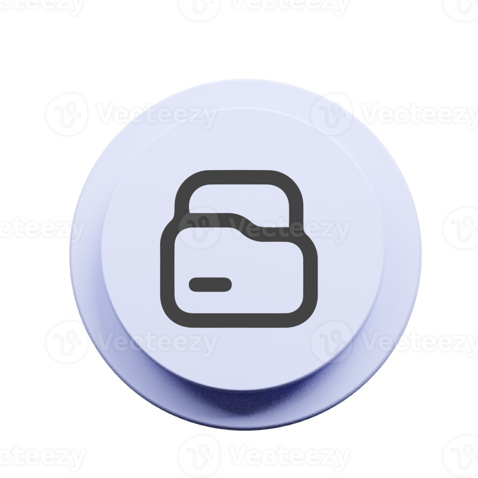Folder icon on a black button png