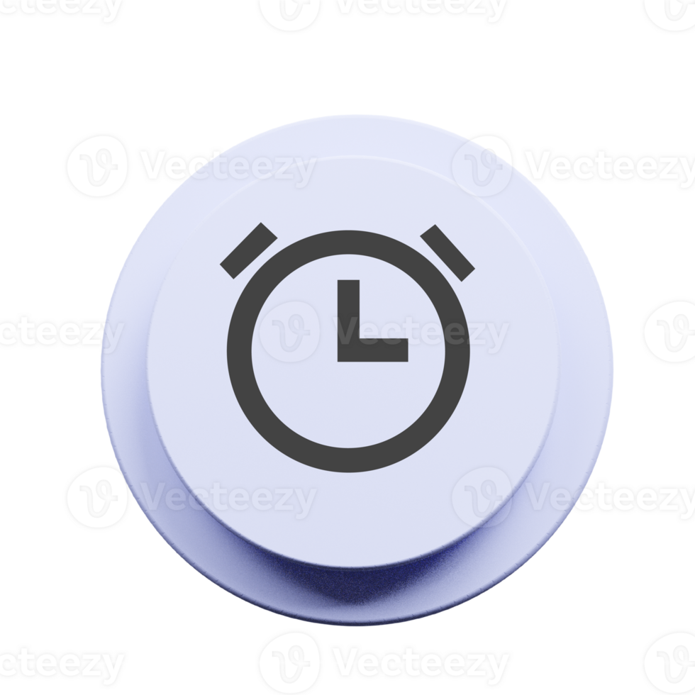 clock icon on white button png