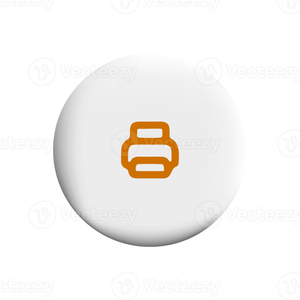 Printer icon on circle png
