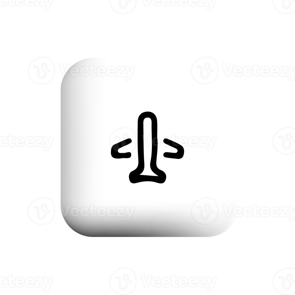 Airplane icon on white square button png