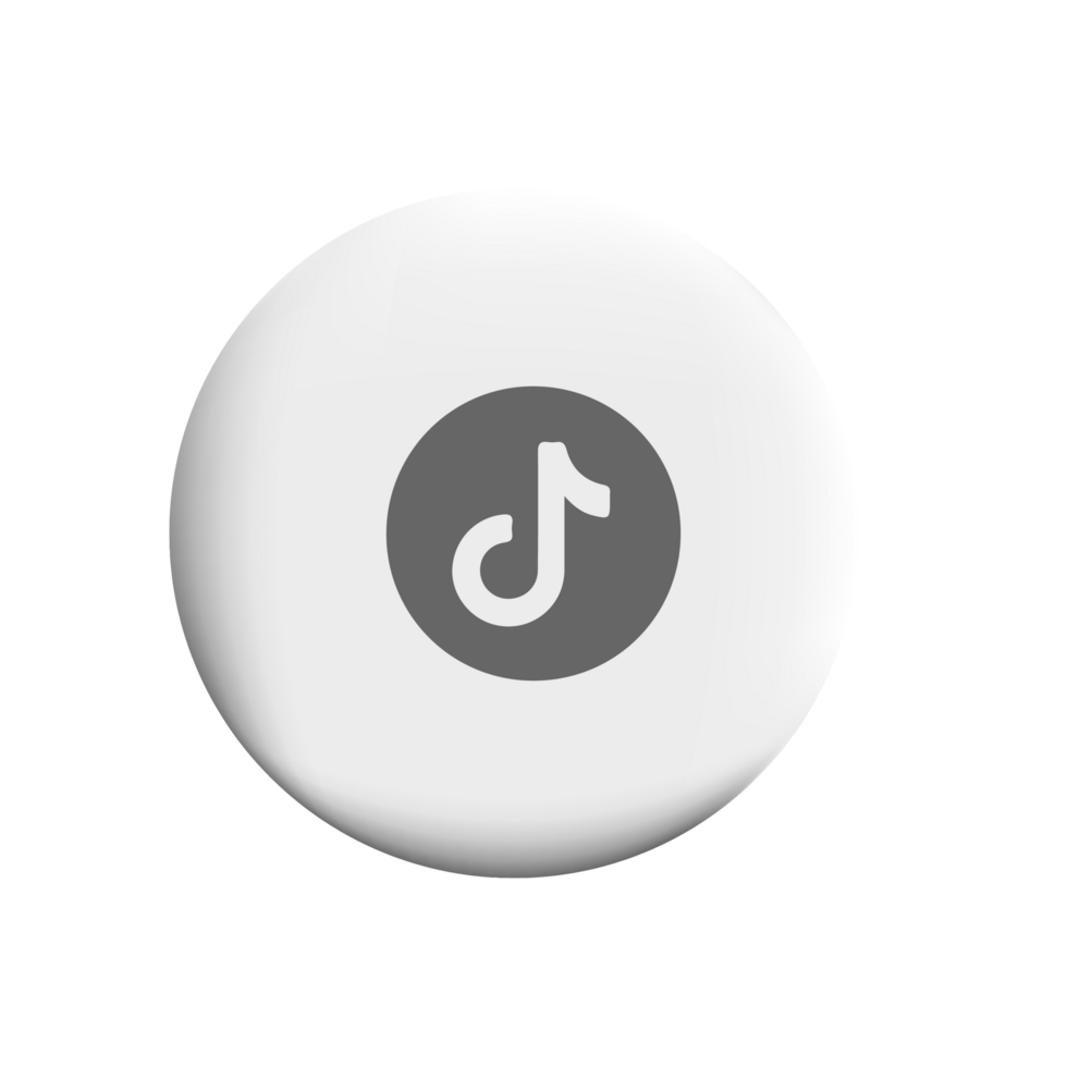 Tik tok icon on cricle button png