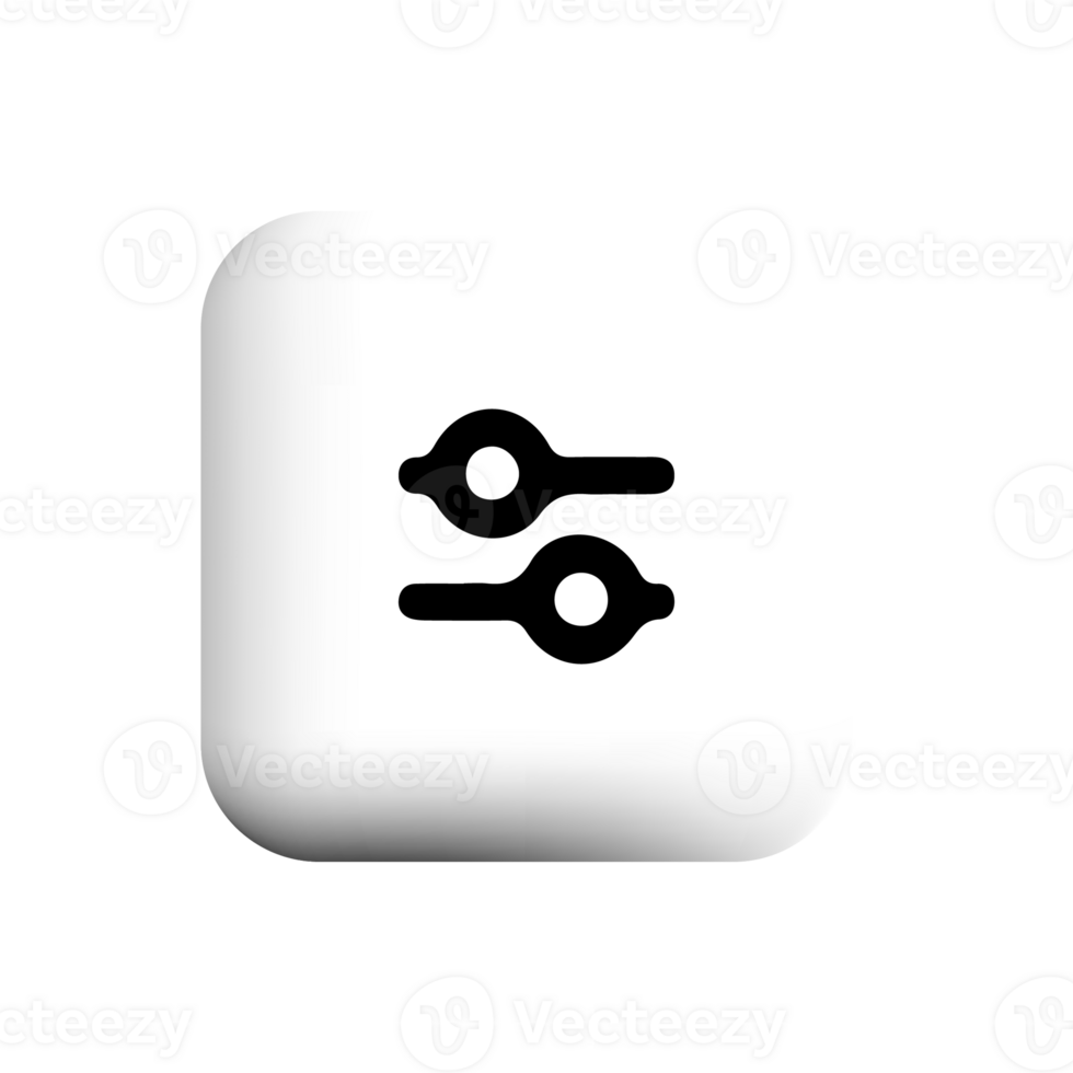 Adjusment icon on square png