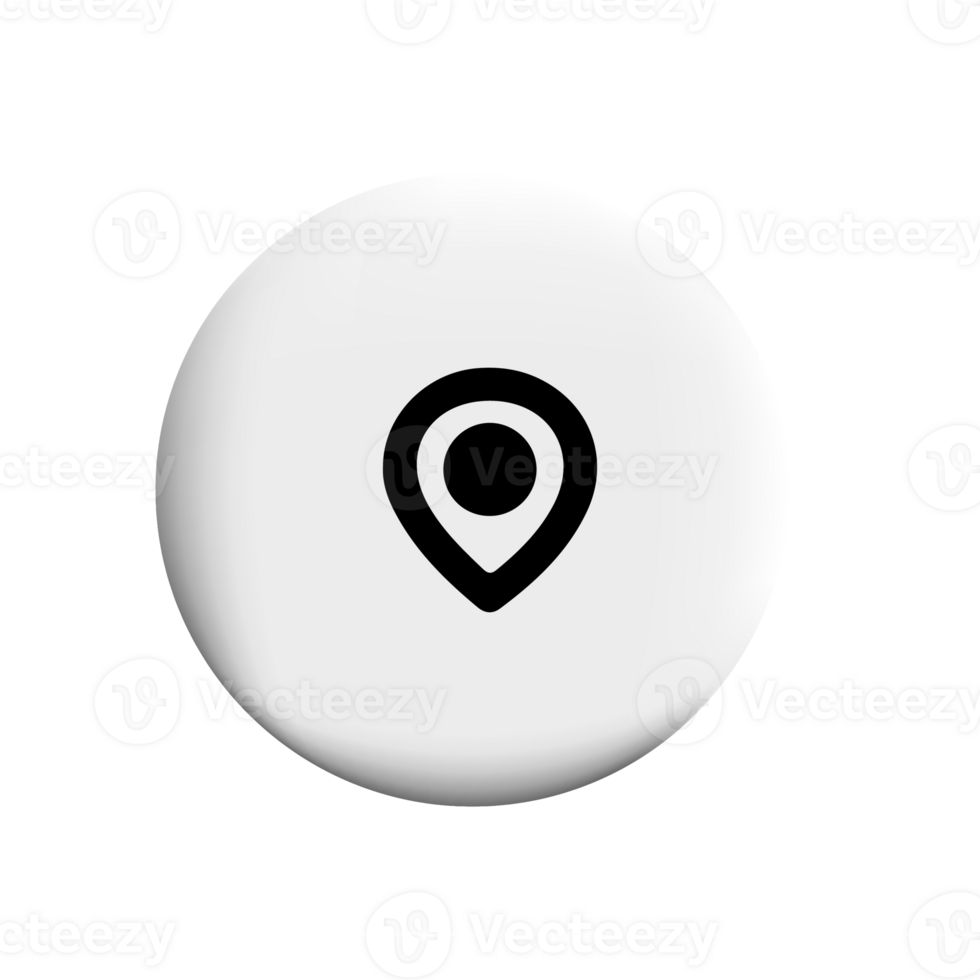 Map pin icon on circle png