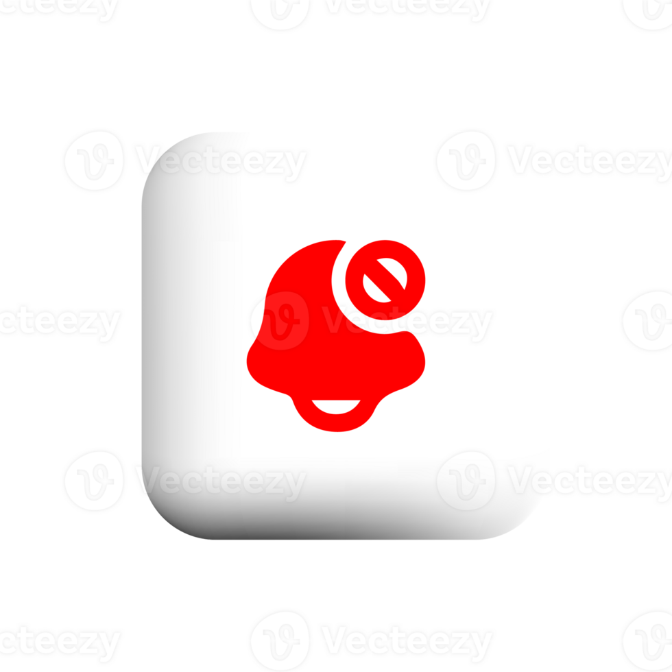 Mute icon red png
