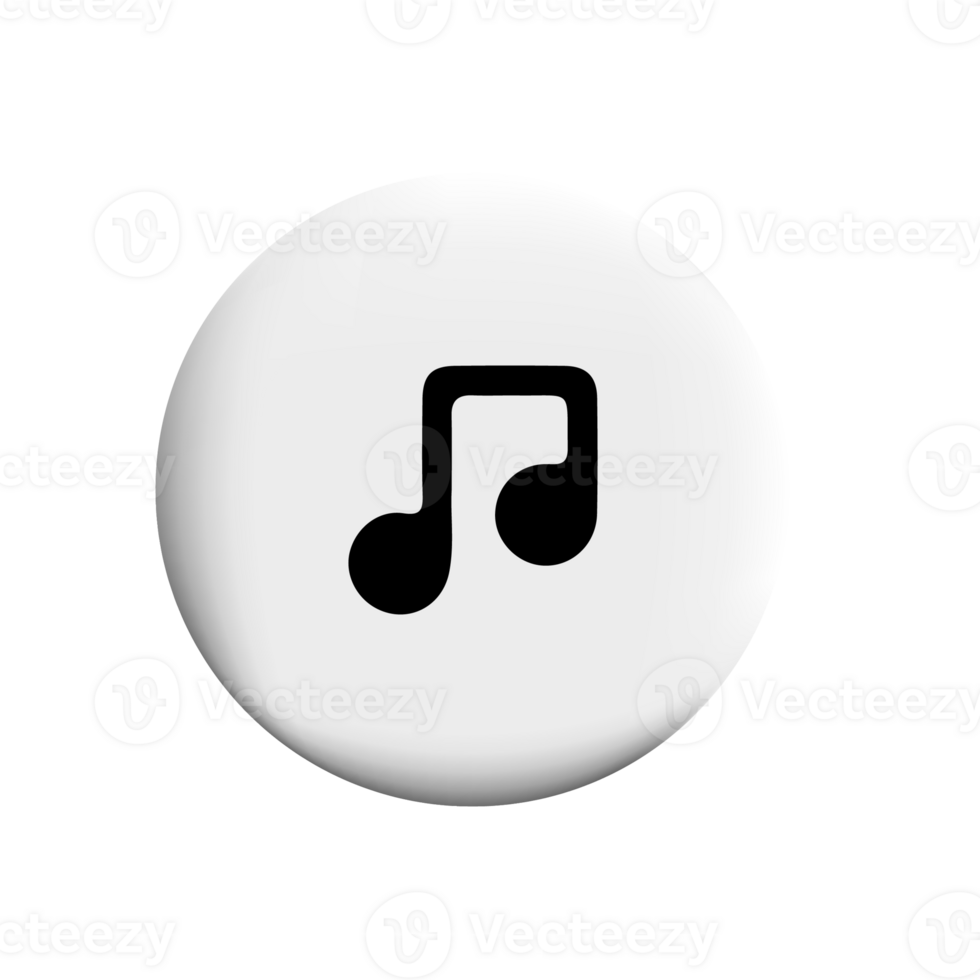 music note icon on circle png