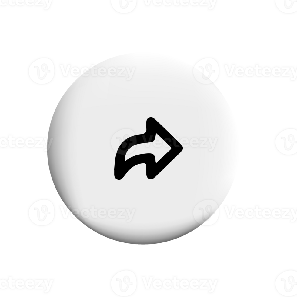 arrow pointing in the direction on a white button png