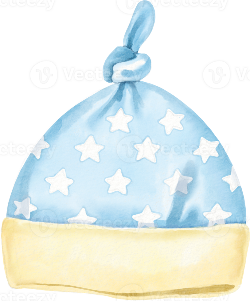 A blue hat with stars on it png