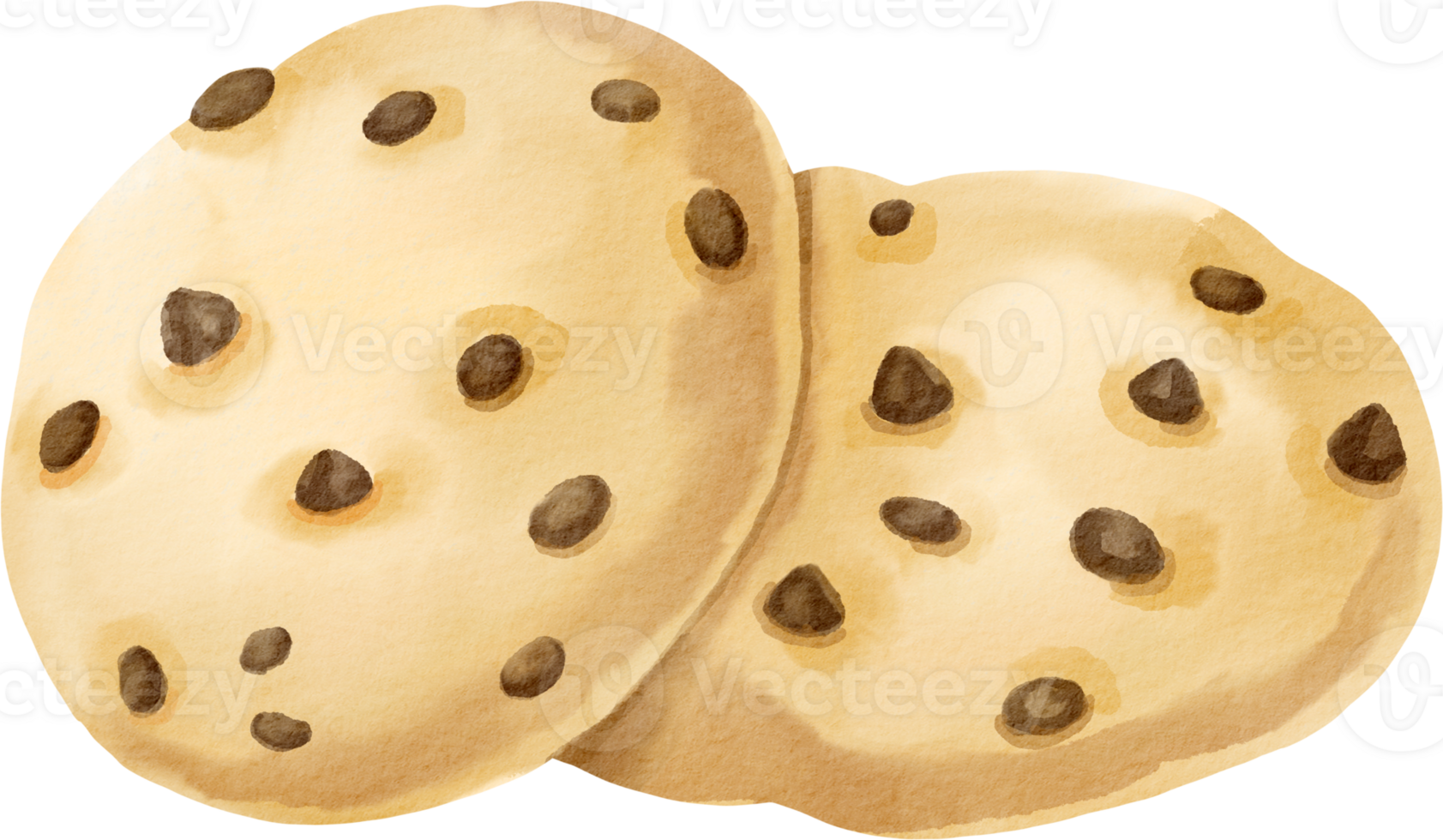 Two cookies are shown on a black background png
