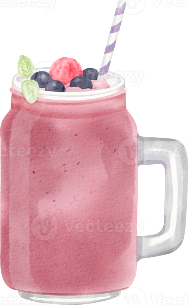 A pink smoothie with berries and lime png