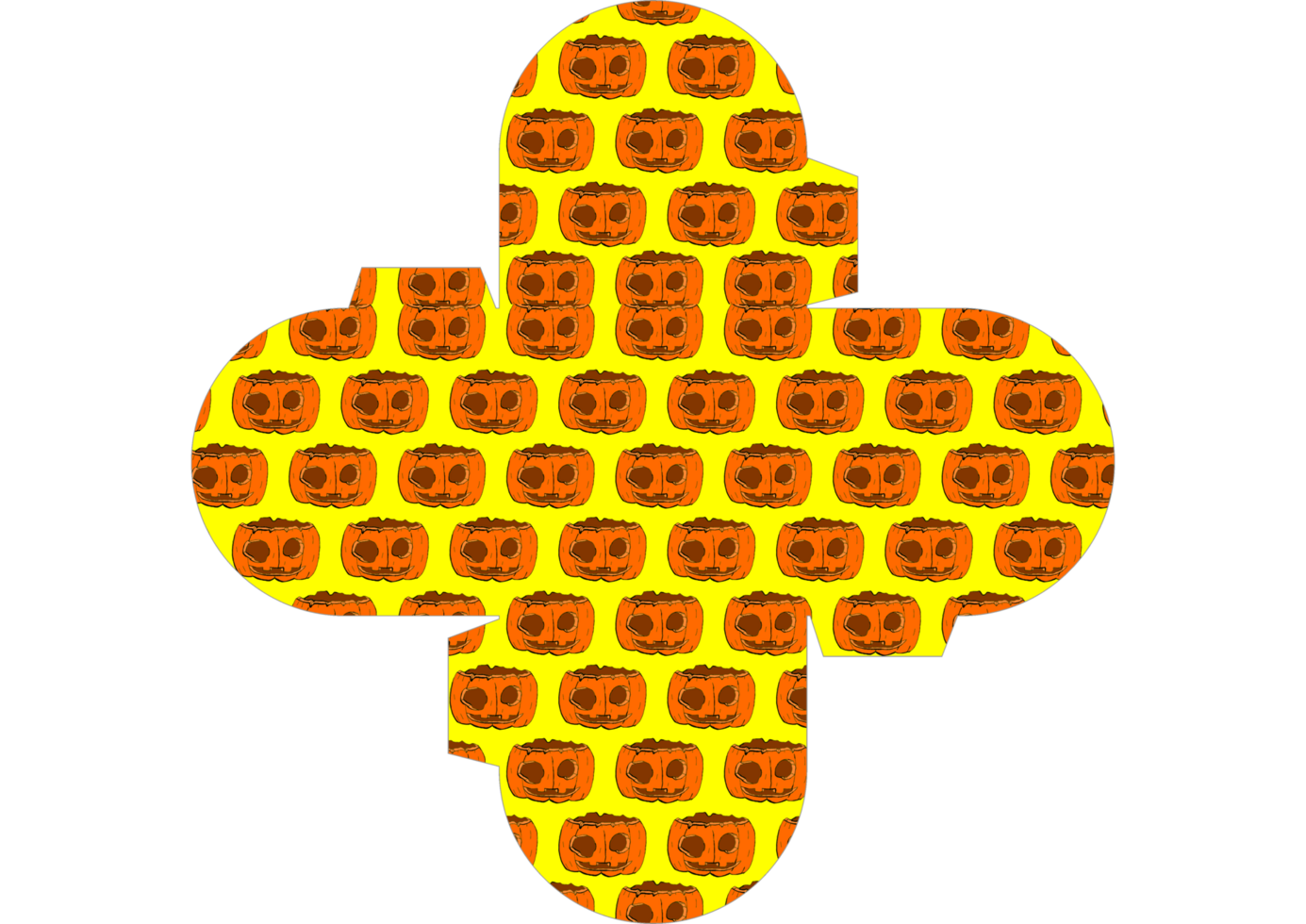 Trick-or-Treat Box with Cute Pumpkin Design png