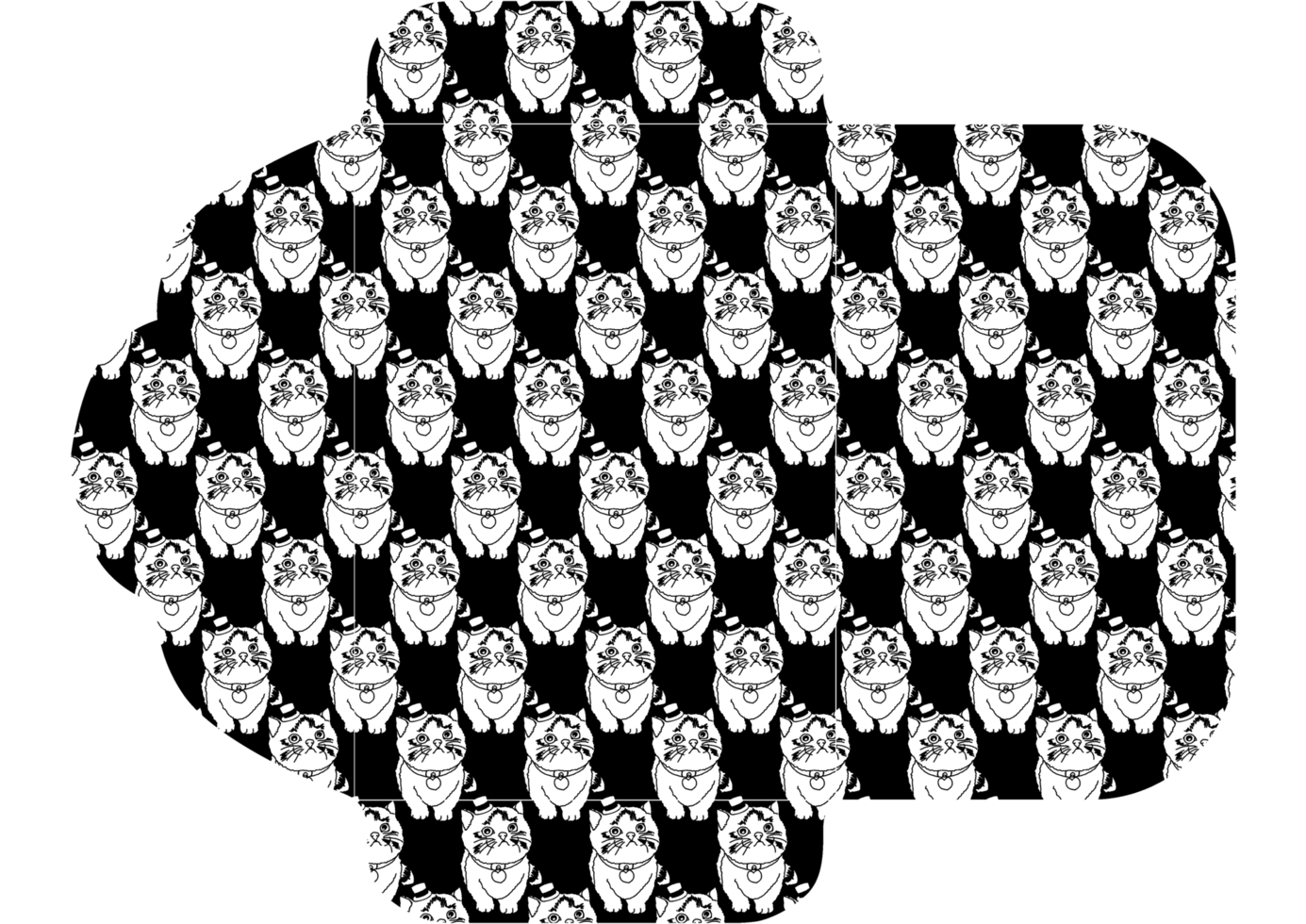 Adorable Kitten Illustration Craft Paper Envelope png