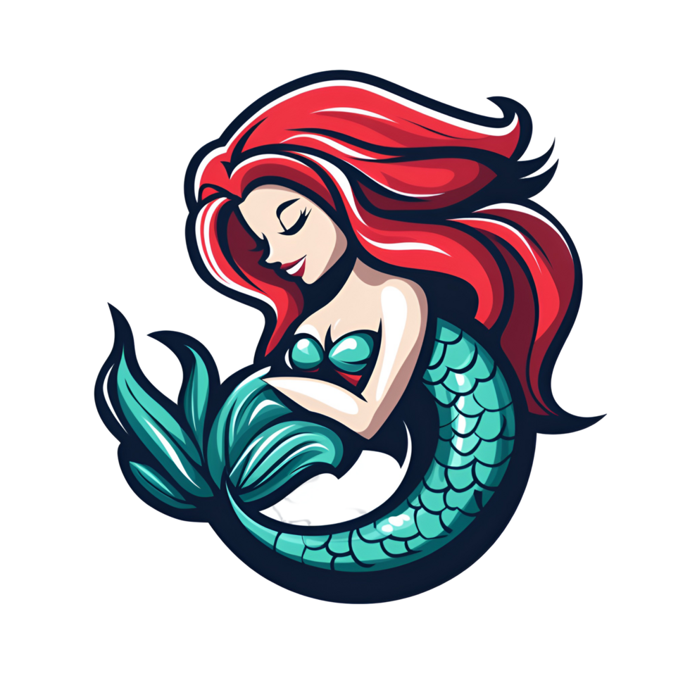 Mermaid logo design png