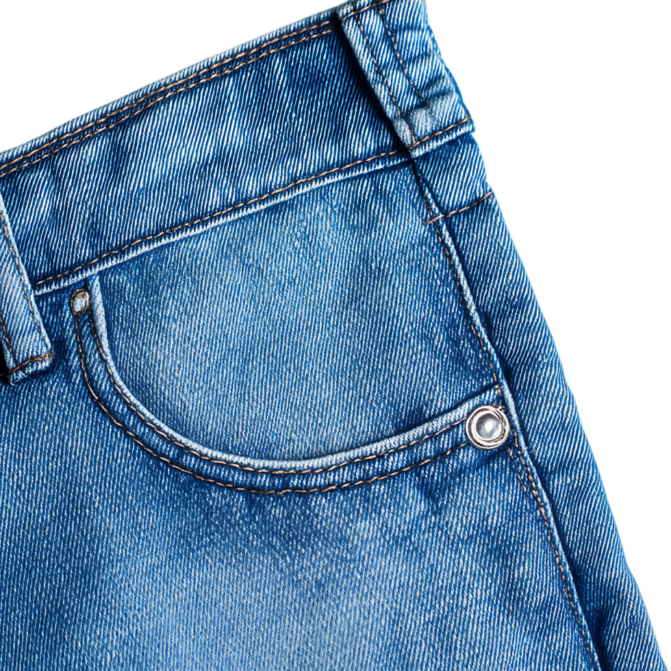 Pant Pocket over Transparent Background for Fashion, Clothing, or Apparel Design Projects png