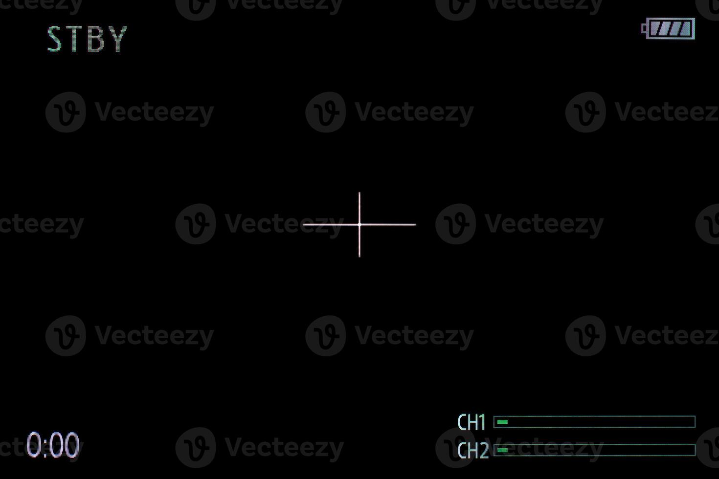 Camera recording screen overlay. Dslr camera frame viewfinder, screen of recorder elements. photo