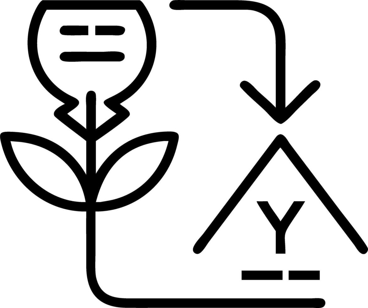 yield and efficiency and sustainability vector