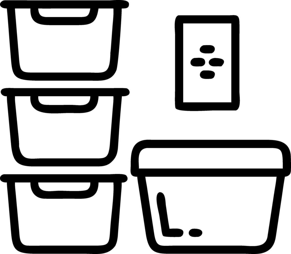 wellness meal planning organized menus weekly prep labeled containers reduced waste steady nourishment vector