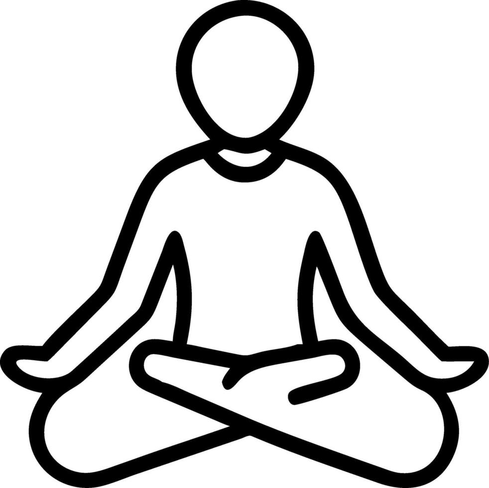 wellness meditation benefits focused attention stress reduction inner peace enhanced resilience vector