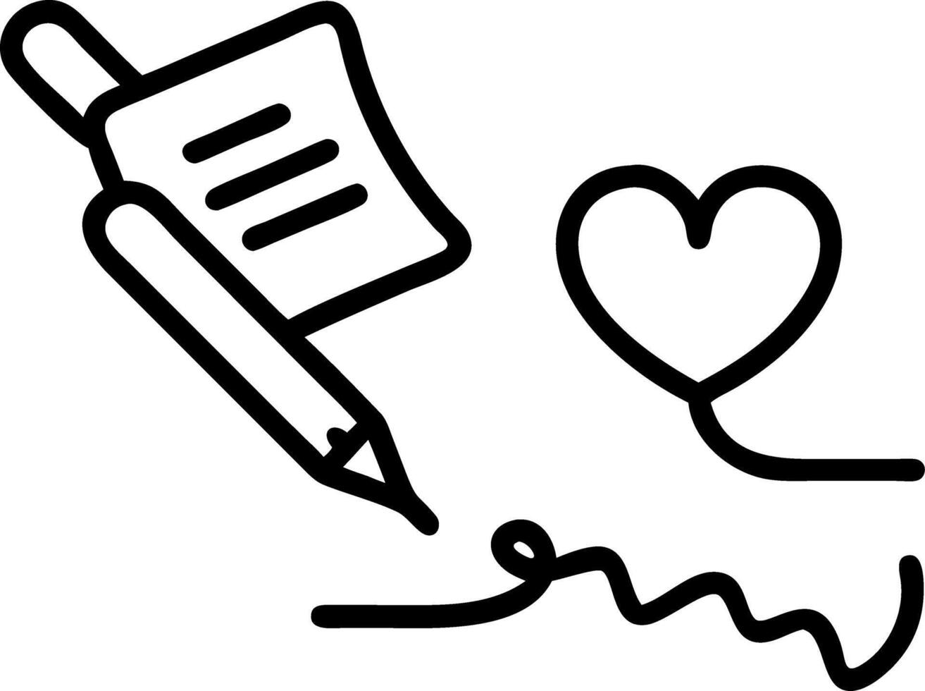 valentine romantic letters vector