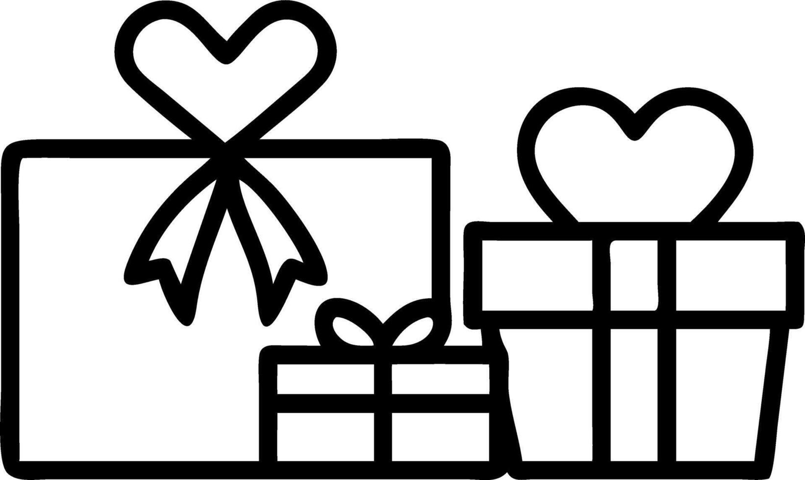 Valentine personalized gifts arranged neatly in pastel boxes tied ribbons delicate heartfelt notes vector