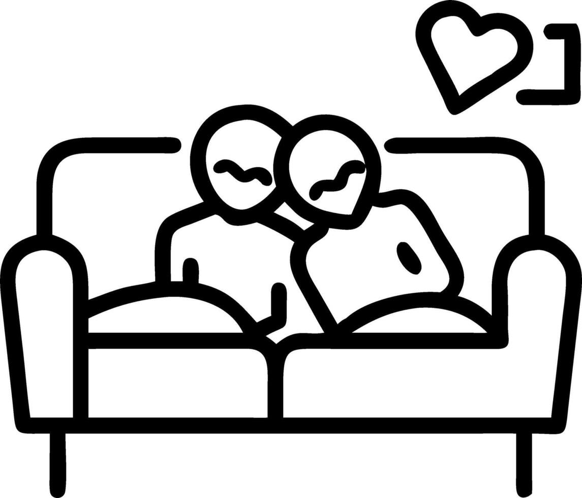 valentine love themed movies displayed cozy couch dim lights gentle laughter soft blankets vector