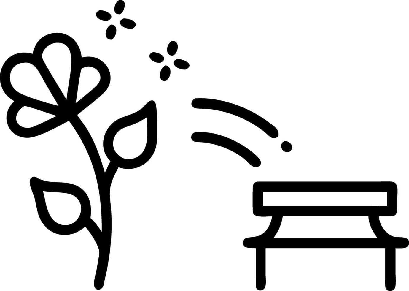 valentine garden stroll vector