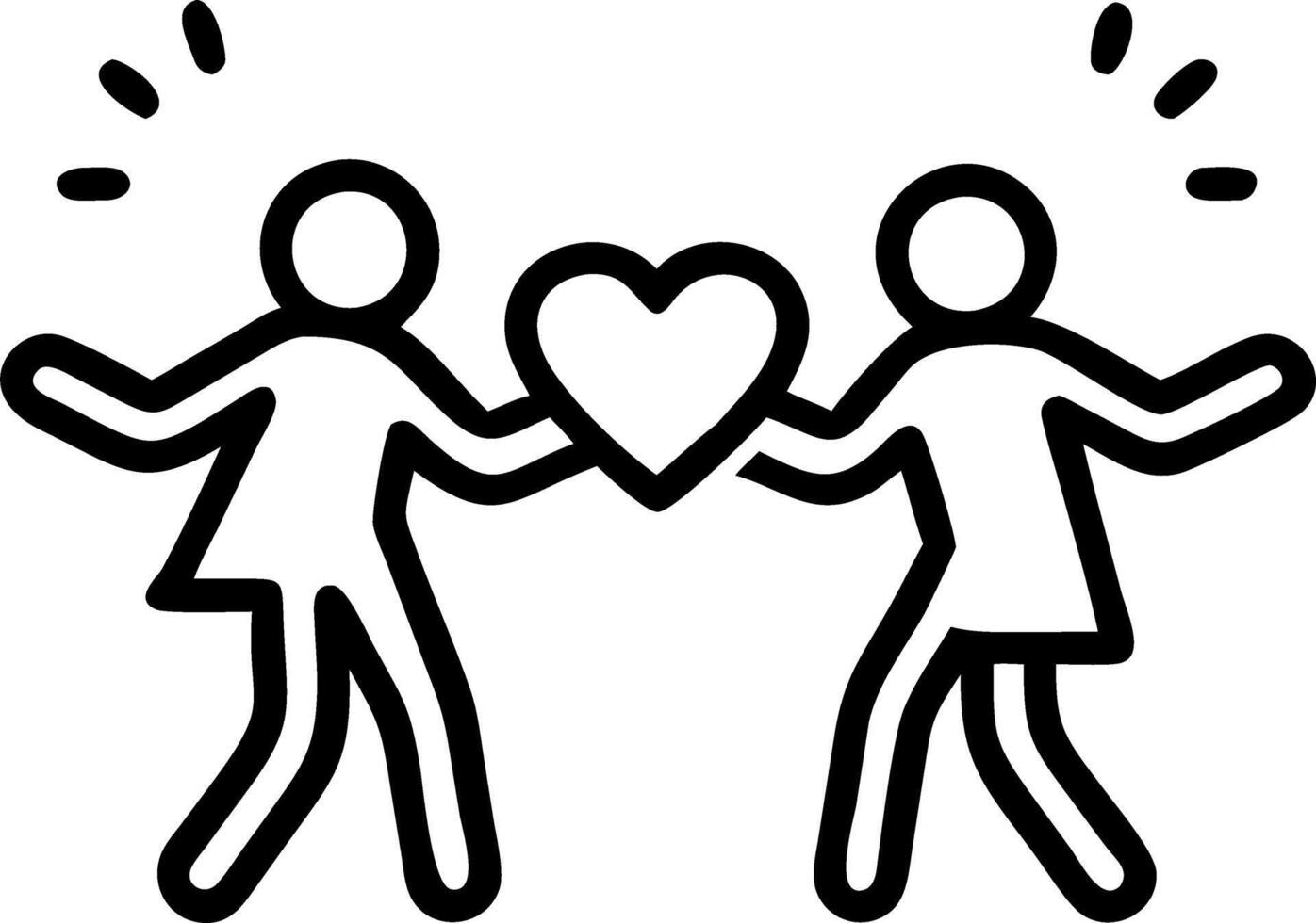 valentine couple activities vector