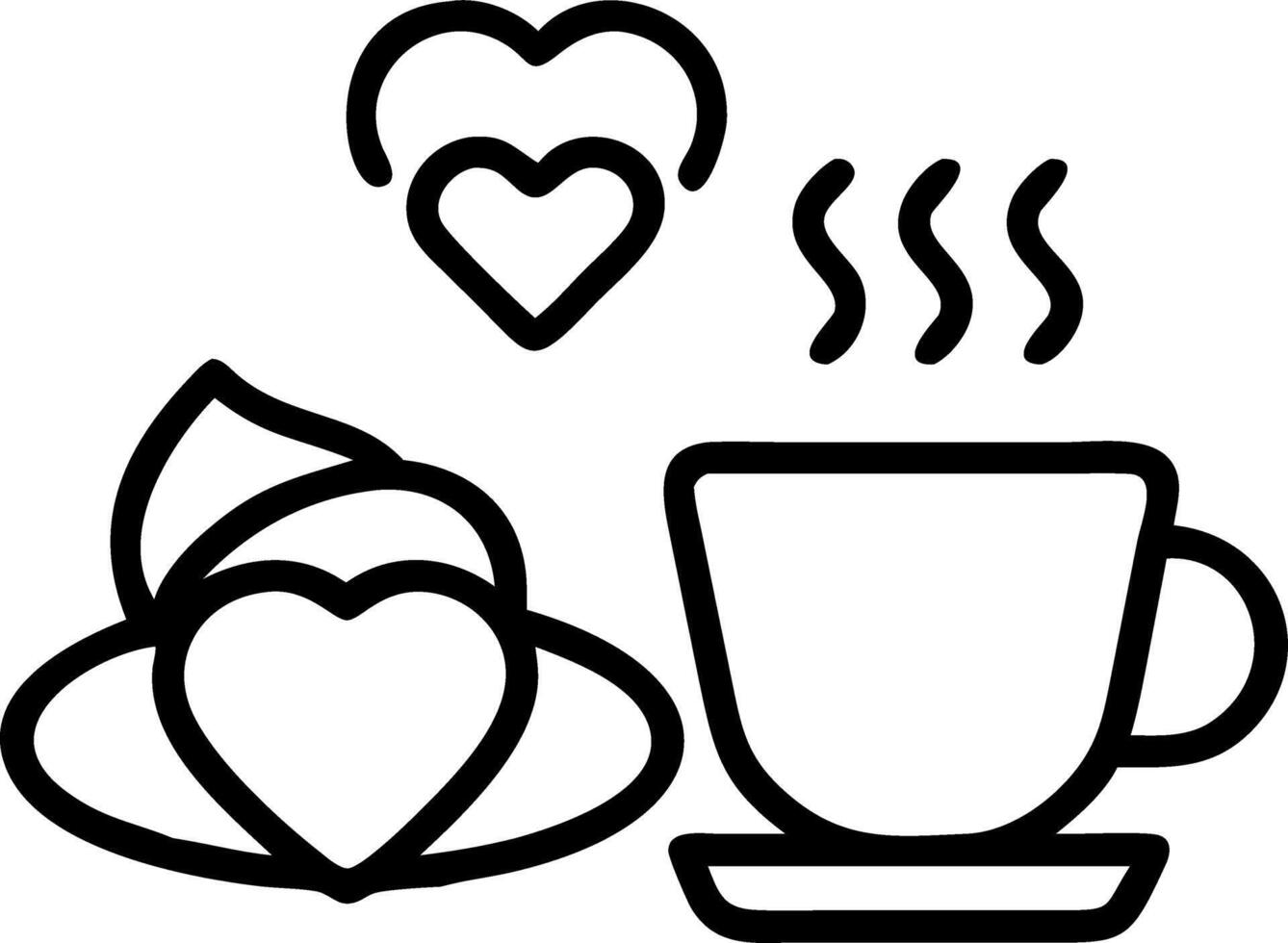valentine breakfast ideas vector