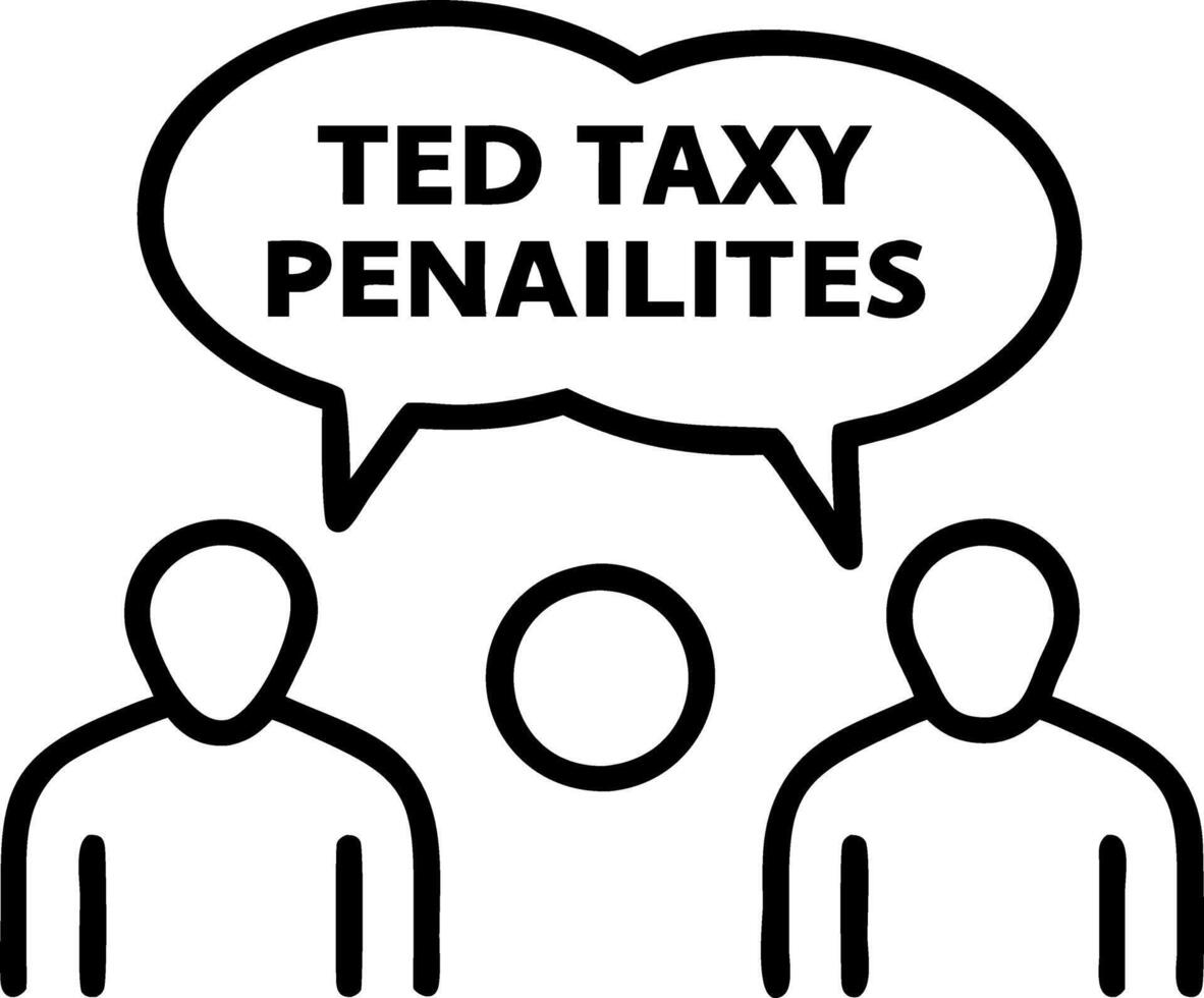 tax penalties explained vector